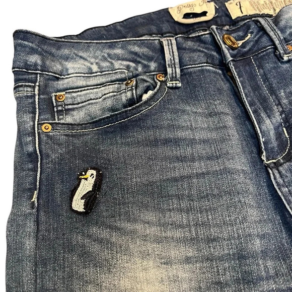 Indigo Rein Cropped Jeans Size 7 - Picture 5 of 8